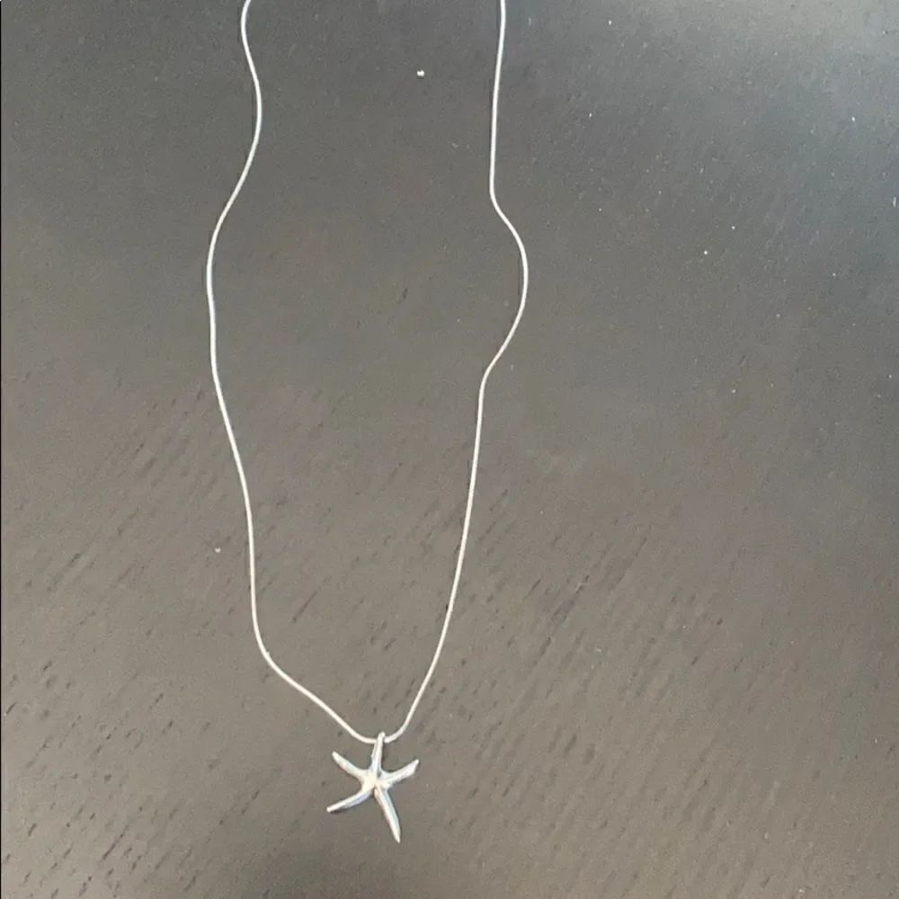 NIB Starfish silver tone necklace with pendant